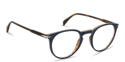 Shop DAVID BECKHAM Talisman Panthos Eyeglasses in Blue online.