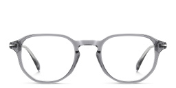 DAVID BECKHAM Timeless Icons Irregular Eyeglasses in Grey Crystal – Product Photo 1