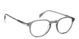 DAVID BECKHAM Timeless Icons Irregular Eyeglasses in Grey Crystal – Product Photo 3