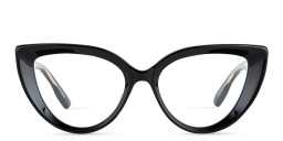 Shop GUCCI Gucci Rivets Cat-Eye Eyeglasses in Black online.