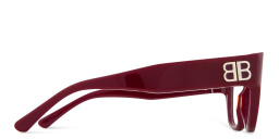 تسوق نظارات طبية طراز كات آي بشعار BB بالينسياغا بلون خمري أونلاين.