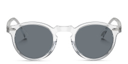 Shop OLIVER PEOPLES Gregory Peck Sun Unisex Panthos Sunglasses in Crystal online.