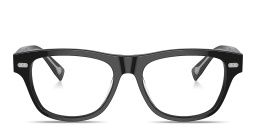 نظارات طبية آيكونيك ميريديان بإطار مستطيل من برونيلو كوتشينيلي بلون أسود - صورة المنتج 1