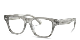 Shop BRUNELLO CUCINELLI Iconic Meridian Rectangle Eyeglasses in Grey online.