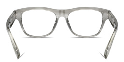 Shop BRUNELLO CUCINELLI Iconic Meridian Rectangle Eyeglasses in Grey online.