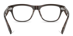 Shop BRUNELLO CUCINELLI Iconic Meridian Rectangle Eyeglasses in Dark Brown online.