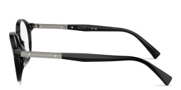 Shop BRUNELLO CUCINELLI Logo Unisex Round Eyeglasses in Black online.