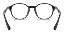 Shop BRUNELLO CUCINELLI Logo Unisex Round Eyeglasses in Black online.