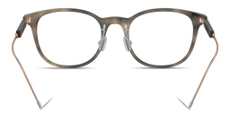 Shop BRUNELLO CUCINELLI Sartorial Sunset Unisex Round Eyeglasses in Havana online.