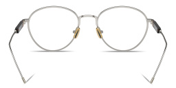 Shop BRUNELLO CUCINELLI Sartorial Sunset Unisex Round Eyeglasses in Gold online.