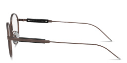 Shop BRUNELLO CUCINELLI Sartorial Sunset Unisex Round Eyeglasses in Black online.