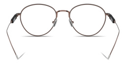 Shop BRUNELLO CUCINELLI Sartorial Sunset Unisex Round Eyeglasses in Black online.