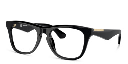 BURBERRY Logo Square Eyeglasses in Black – Product Photo 2