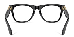 BURBERRY Logo Square Eyeglasses in Black – Product Photo 4