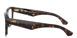 BURBERRY Logo Square Eyeglasses in Dark Havana – Product Photo 3