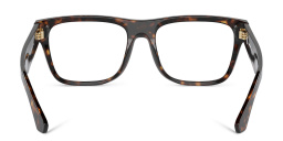 BURBERRY Logo Square Eyeglasses in Dark Havana – Product Photo 4