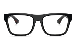 Logo Square Eyeglasses من بربري بلون أسود ونقشة المربّعات - صورة المنتج 1