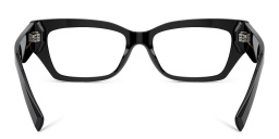 Dolce & Gabbana Logo Rectangle Eyeglasses in Black – Product Photo 4