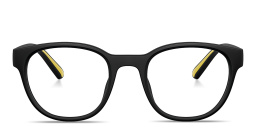 SCUDERIA FERRARI Logo Panthos Eyeglasses in Rubber Black – Product Photo 1