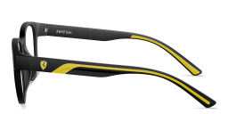SCUDERIA FERRARI Logo Panthos Eyeglasses in Rubber Black – Product Photo 3