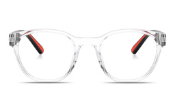 SCUDERIA FERRARI Logo Panthos Eyeglasses in Crystal – Product Photo 1