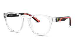 SCUDERIA FERRARI Logo Panthos Eyeglasses in Crystal – Product Photo 2