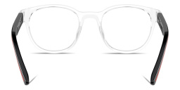 SCUDERIA FERRARI Logo Panthos Eyeglasses in Crystal – Product Photo 4