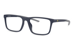 SCUDERIA FERRARI Logo Square Eyeglasses in Blue – Product Photo 2