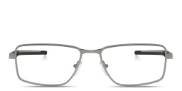 SCUDERIA FERRARI Logo Wide Rectangle Eyeglasses in Gunmetal – Product Photo 1
