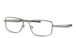 SCUDERIA FERRARI Logo Wide Rectangle Eyeglasses in Gunmetal – Product Photo 2