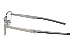 SCUDERIA FERRARI Logo Wide Rectangle Eyeglasses in Gunmetal – Product Photo 3