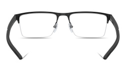 SCUDERIA FERRARI Logo Half-Rim Wide Square Eyeglasses in Black – Product Photo 4