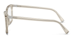 تسوق نظارات طبية مربّعة بشعار العلامة العمودي ميو ميو بلون رمادي أونلاين.