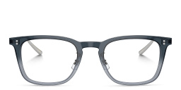 Shop OLIVER PEOPLES Loftin Unisex Square Eyeglasses in Grey online.