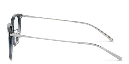 Shop OLIVER PEOPLES Loftin Unisex Square Eyeglasses in Grey online.