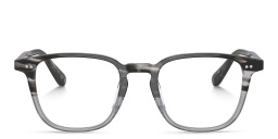 Shop OLIVER PEOPLES Nev Unisex Pillow Eyeglasses in Storm online.