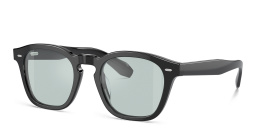 Shop OLIVER PEOPLES N.03 Unisex Square Eyeglasses in Black online.