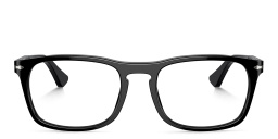 Shop PERSOL Unisex Pillow Eyeglasses in Black online.