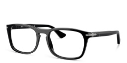 Shop PERSOL Unisex Pillow Eyeglasses in Black online.