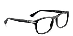 Shop PERSOL Unisex Pillow Eyeglasses in Black online.
