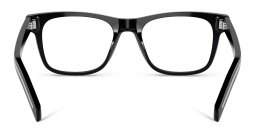 Shop PRADA Logo Pillow Eyeglasses in Black online.
