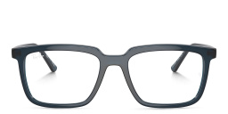 Alain Optics Unisex Rectangle Eyeglasses من راي بان بلون أوبال أزرق داكن - صورة المنتج 1