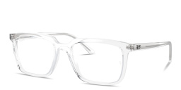 Shop Ray-Ban Alain Optics Unisex Rectangle Eyeglasses in Transparent online.