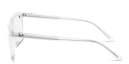 Ray-Ban Alain Optics Unisex Rectangle Eyeglasses in Transparent – Product Photo 3