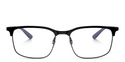 Ray-Ban Optics Unisex Wide Square Eyeglasses in Black – Product Photo 1