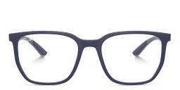 Shop Ray-Ban Optics Unisex Irregular Eyeglasses in Sand Blue online.