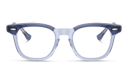 Ray-Ban Junior Optics Kids Square Eyeglasses in Top Violet On Transparent Violet – Product Photo 1