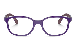 Shop Ray-Ban Junior Optics Kids Panthos Eyeglasses in Purple online.