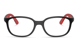 Shop Ray-Ban Junior Optics Kids Panthos Eyeglasses in Black online.