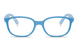 Shop Ray-Ban Junior Optics Kids Panthos Eyeglasses in Blue online.